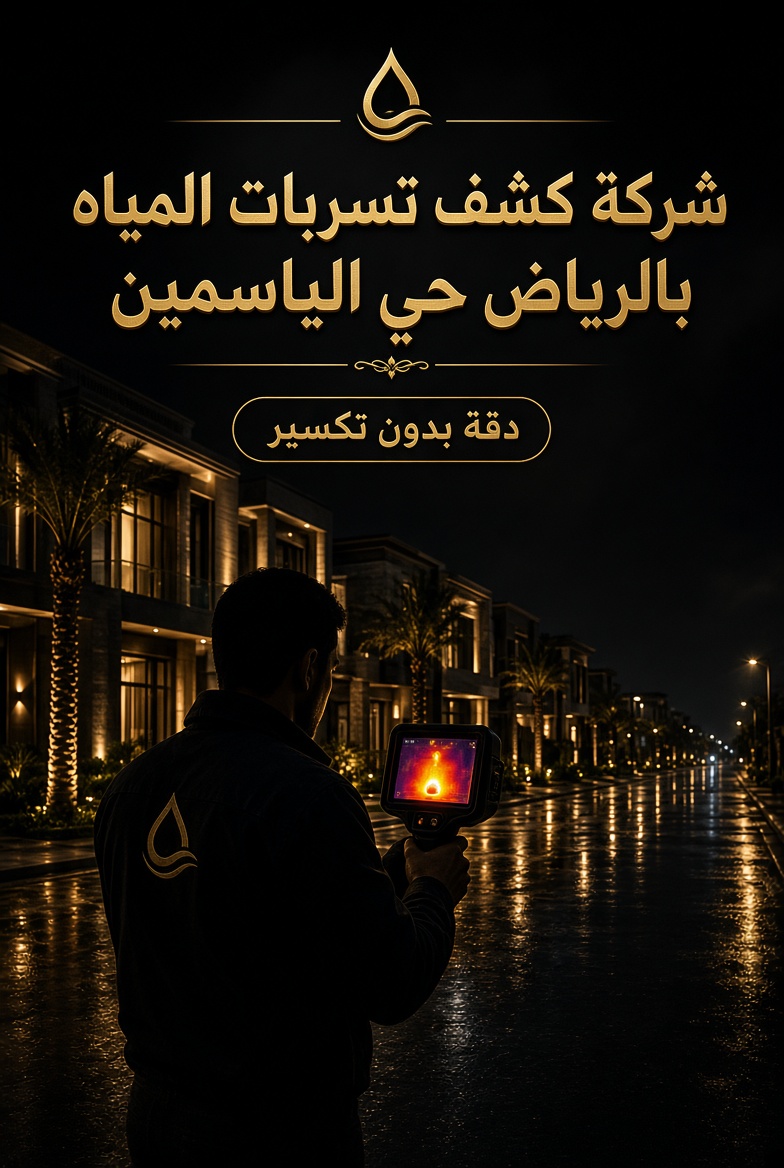 شركة كشف تسربات المياه بحي الياسمين
